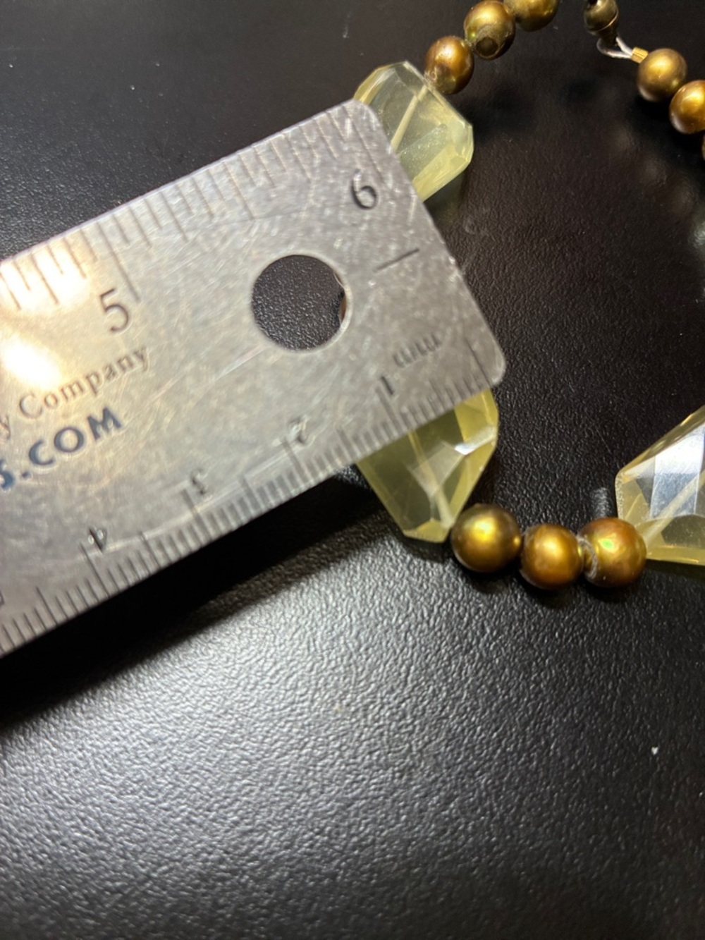 Israeli Cut natural lemon quartz gemstone and pearl magnetic clasp Bracelet - Picture 11 of 16